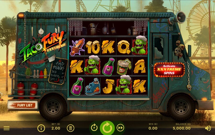 Taco Fury XXXtreme Slot